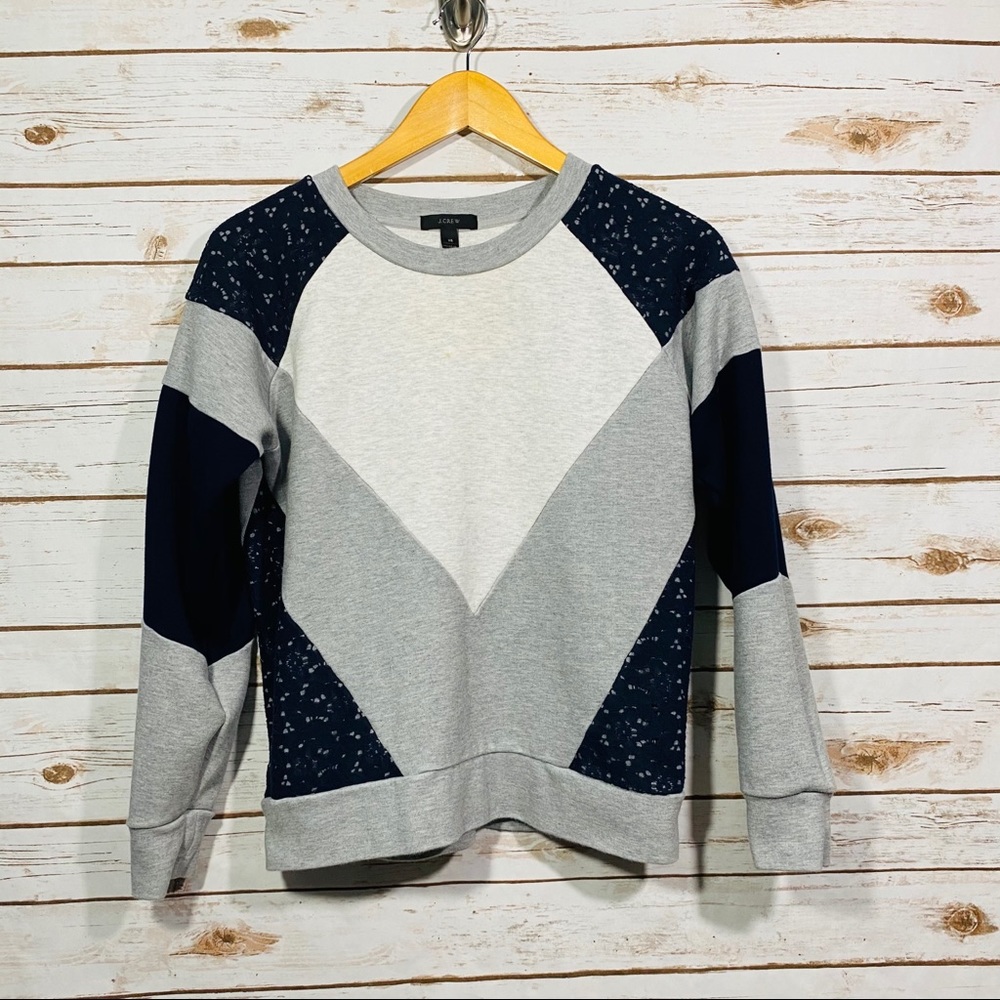 J Crew Multi Pattern Pullover - image 1